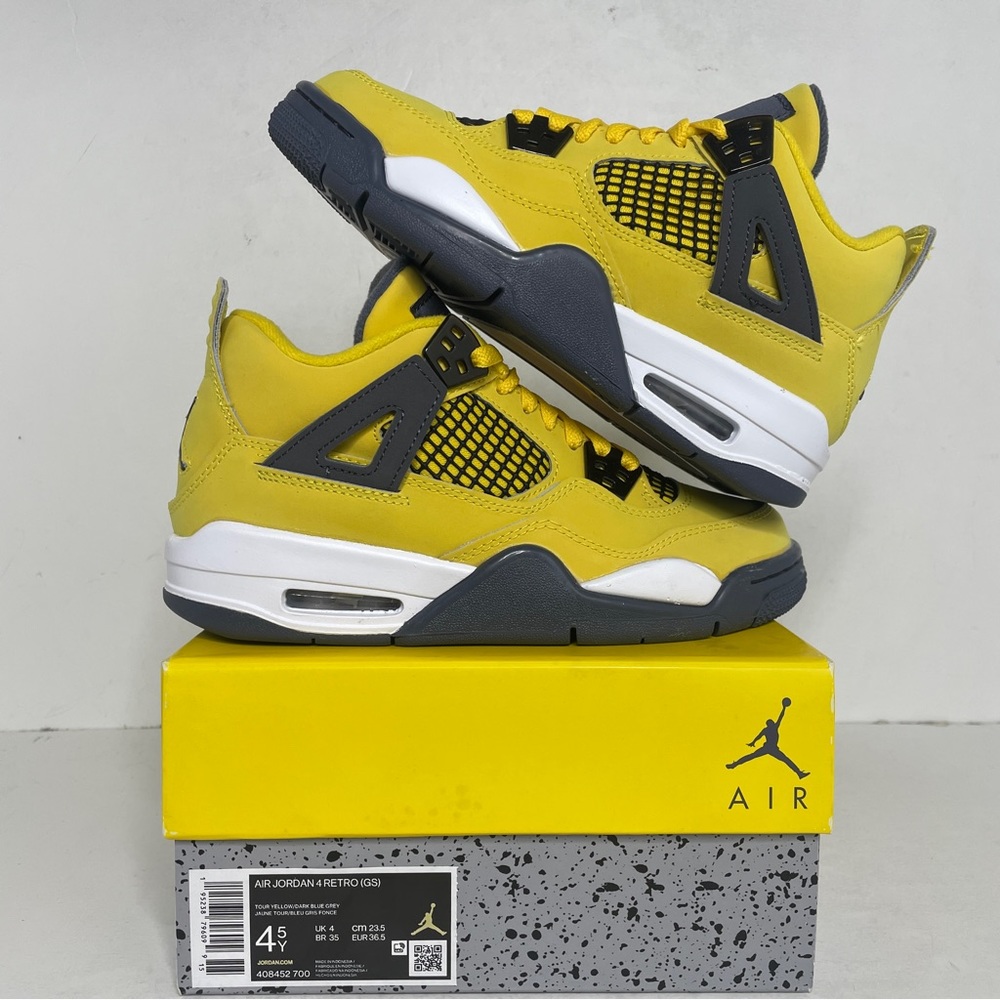 Nike Air Jordan 4 Retro GS “Lightning” 2023 - Picture 1 of 4